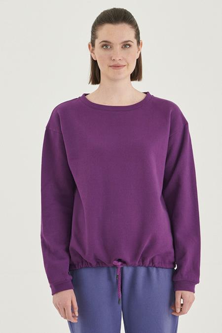Sweater With Cord Purple