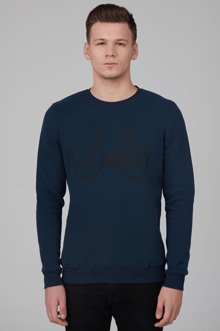 Sweatshirt Marineblauw Fiets