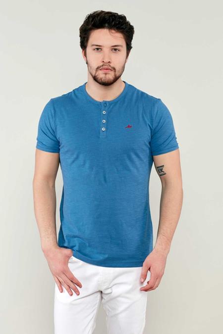 Henley Shirt With Button Placket