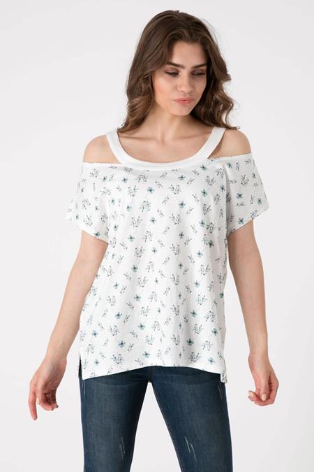 Off The Shoulder Top With All Over Print
