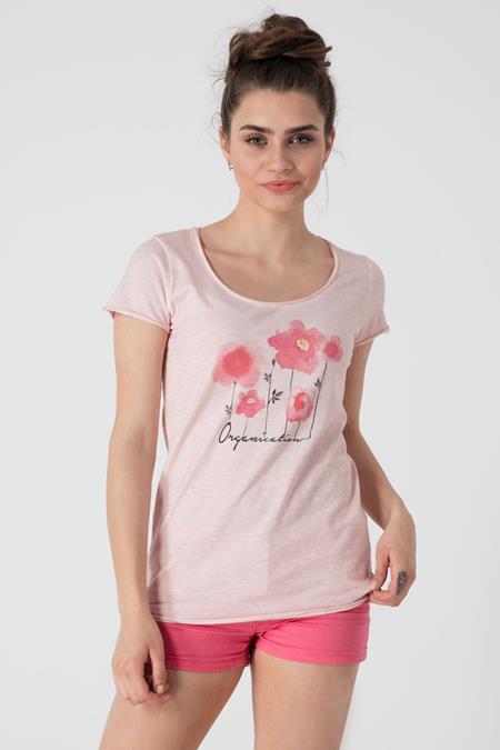T-Shirt With Floral Motifs