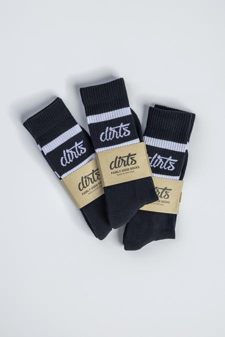 3-Pack Classic Striped Socks Black