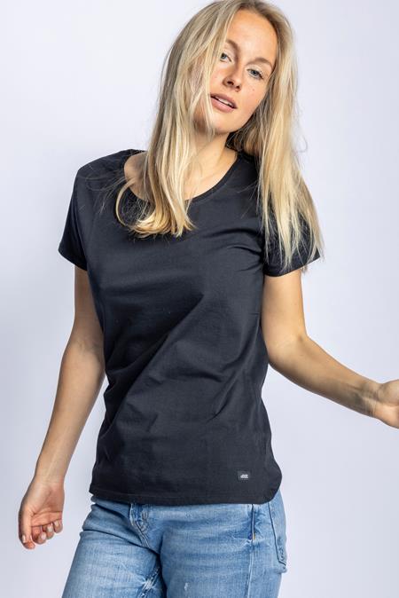 T-Shirt Premium Effen Zwart