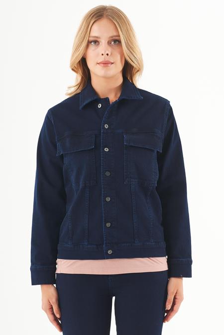 Denim Jacket Organic Cotton Dark Navy