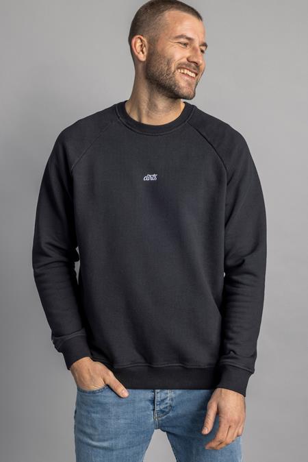 Sweatshirt Raglan Unisex Schwarz