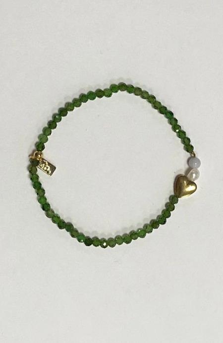 Bracelet Coeur Vert