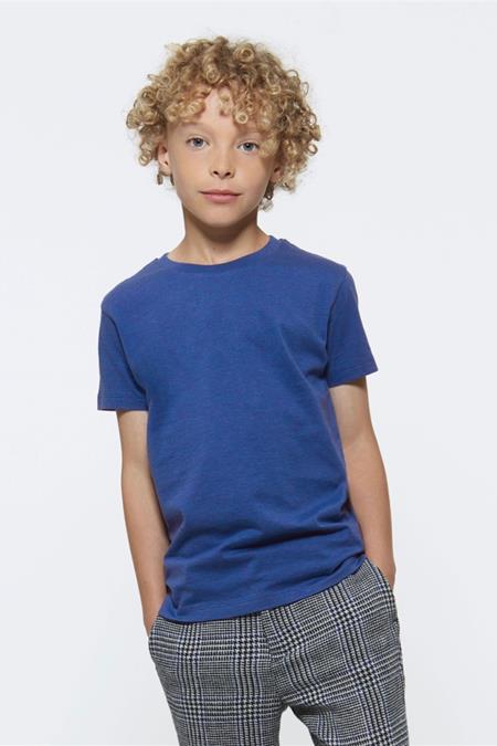 T-Shirt Kinder Mid Heather Königsblau