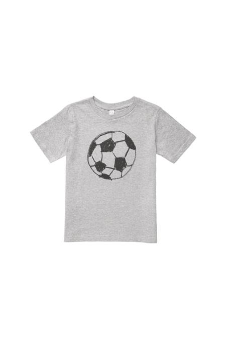 Kinder T-Shirt Voetbal Grijs