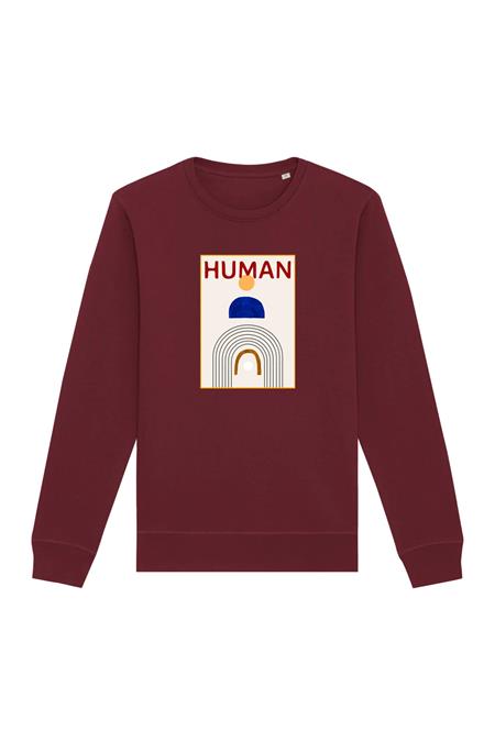Sweatshirt Human Burgundy