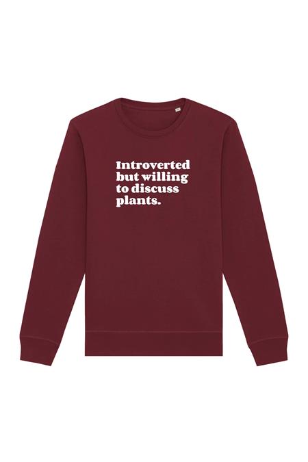 Sweatshirt Introvertiert Bordeaux