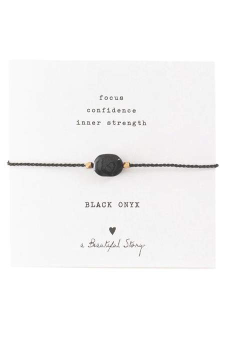 Bracelet Gemstone Cards Black Onyx