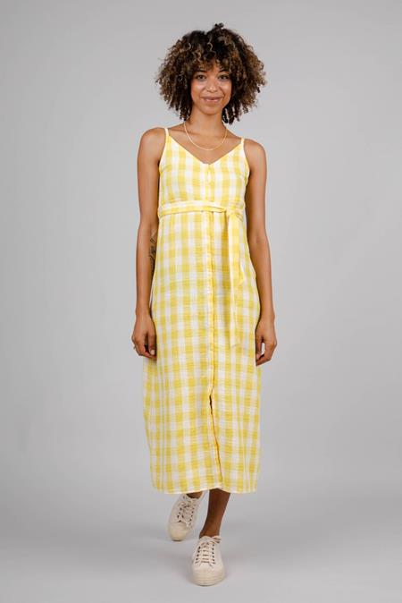 Dress Lorena Strap Lemon Yellow