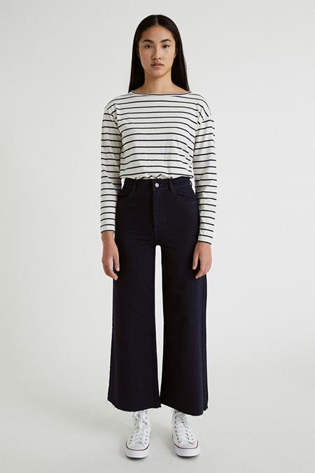 Jeans Matroos Fine Twill Marineblauw