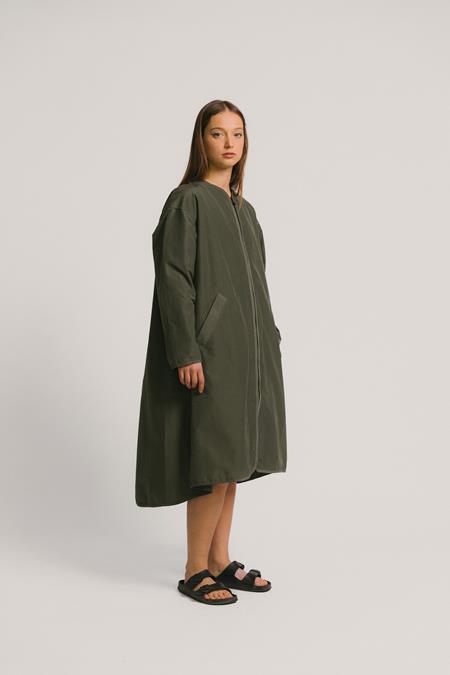 Overcoat Long Middle Green