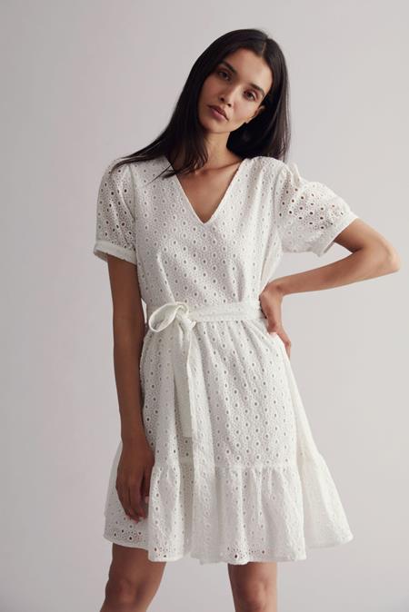 Jurk Hemel Gebroken Wit