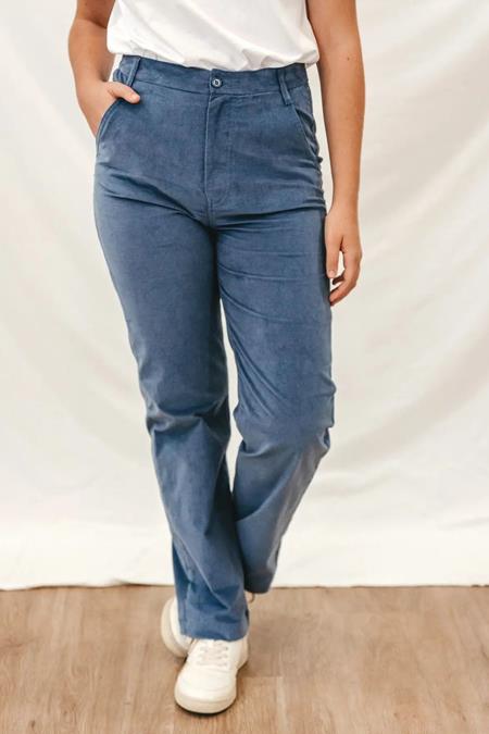 Broek Corduroy Blauw