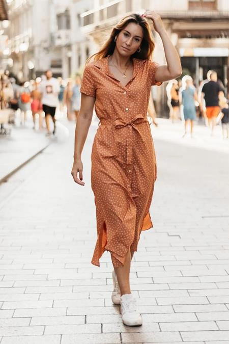 Jurk Amalfi Oranje