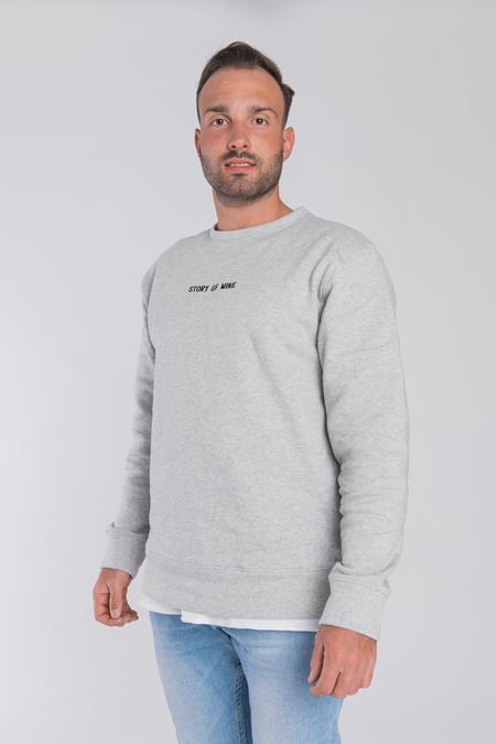 Sweatshirt Logo Light Grey
