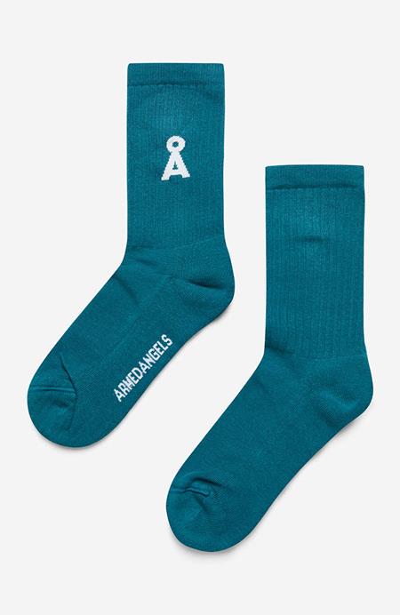 Sokken Saamus Bold Bright Spruce Petrol Blauw