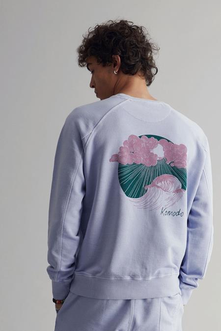 Sweatshirt Heren Surf Lavendel Paars