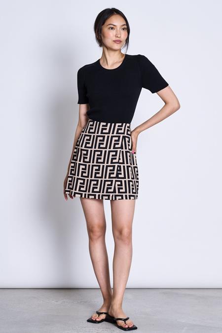 Mini Skirt Filia Meander Print