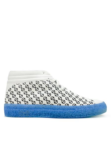 Sneakers Sleek Post Cov White & Blue