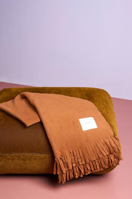 Fleece Blanket Brick Orange