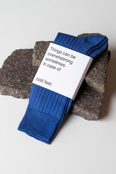Socks Azure Blue