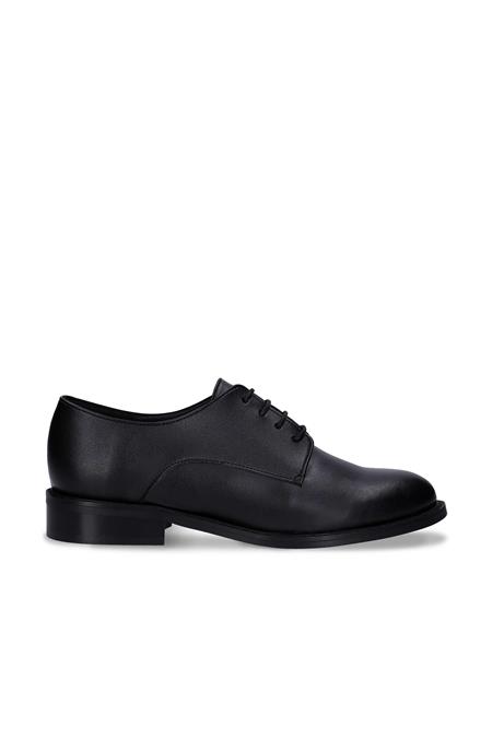 Derby Shoes Flat Obe Black
