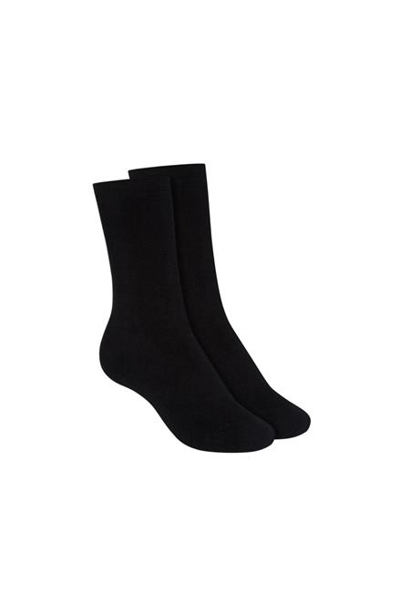 Warm High Socks 2 Pack Black