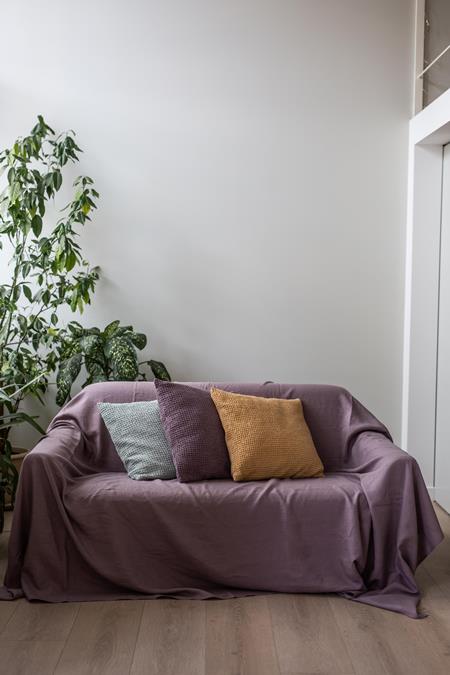 Leinen Couchbezug Dusty Lavender