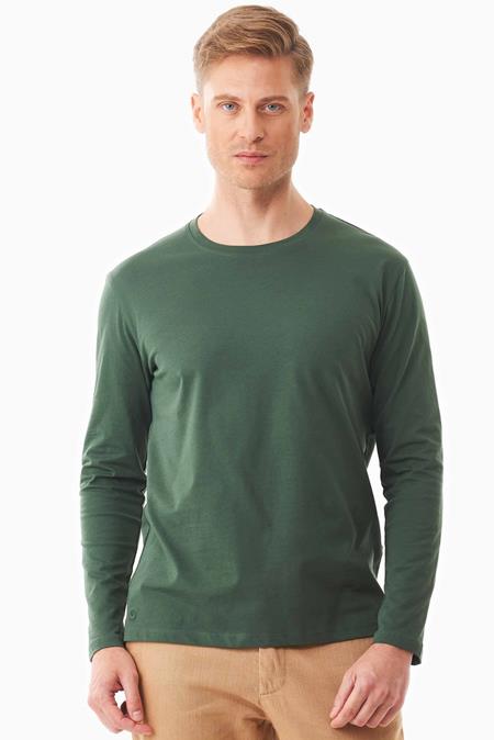 Long Sleeve Shirt Organic Cotton Green