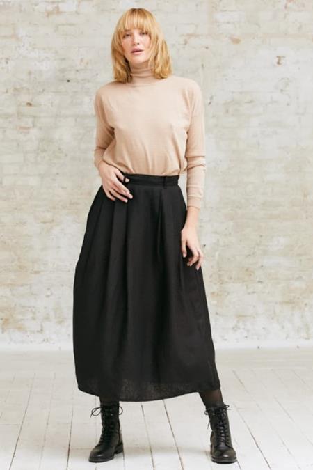 Skirt Ahaana Hemp/Tencel  Black 