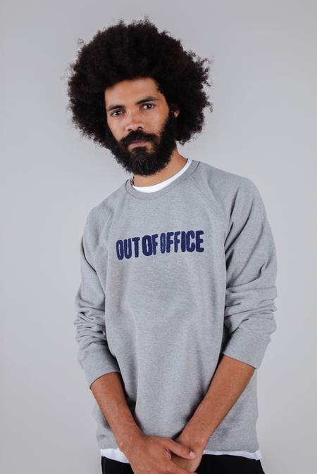 Sweatshirt Out Of Office Grau Melange