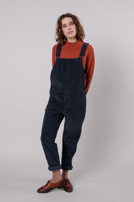 Workwear Corduroy Overall Navy Blue