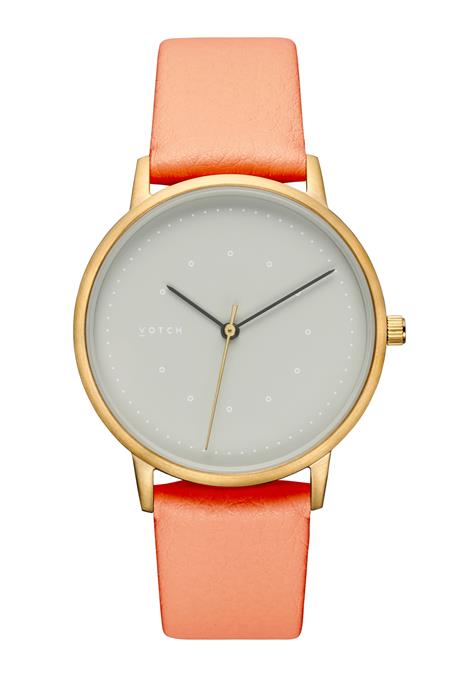 Watch Lyka Gold & Coral With Grey