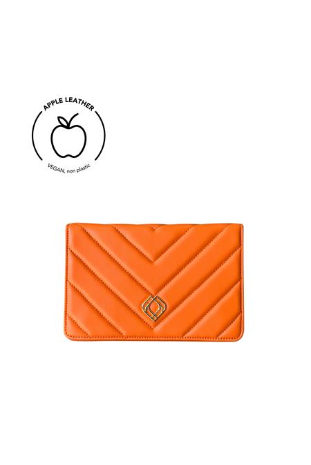 Clutch Apple Leather Orange