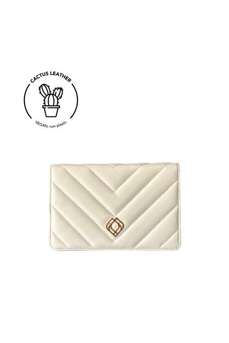 Clutch Cactus Leather Off White