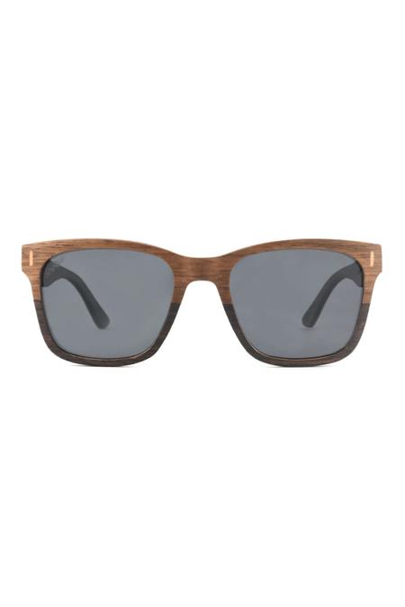 Wooden Sunglasses Laos Brown Oak & Black Oak
