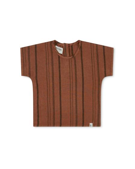 T-shirt Arlo Striped Brown 1