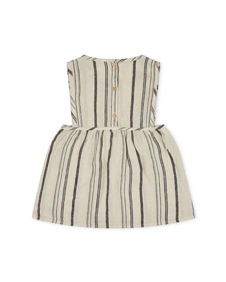 Pinafore Dress Nora Cream Striped 2