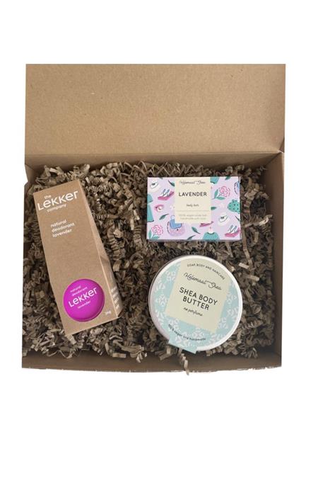 Gift Set Lavender Soap Deo Body Butter