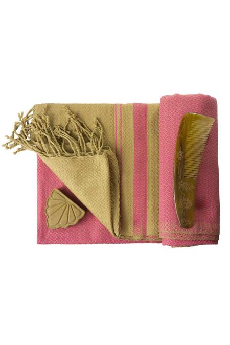 Hammam Towel Sand & Indian Pink