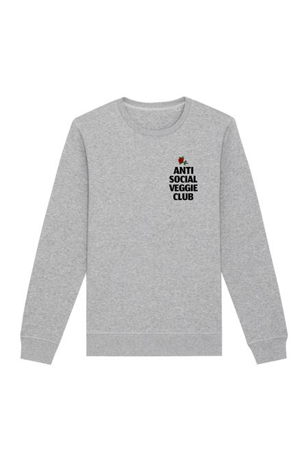 Sweatshirt Anti Social Veggie Club Grey