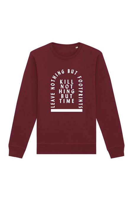 Sweatshirt Kill Nothing But Time Bordeaux