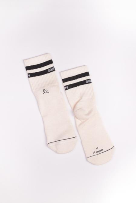 Socks Ivory Black