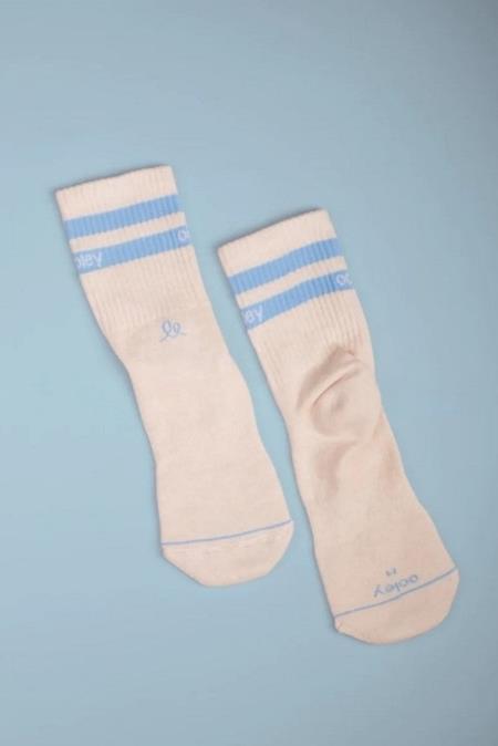 Socks Ivory Caribbean Blue