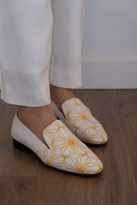 Loafers Flowers Yellow & White