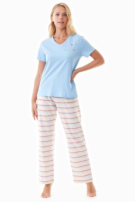 Pyjamaset Trinnity Lichtblauw