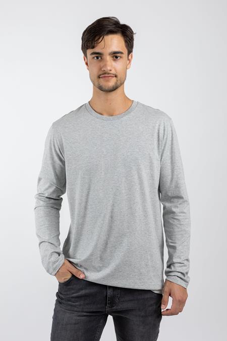 T-Shirt Lange Mouw Shuffler Heather Grey
